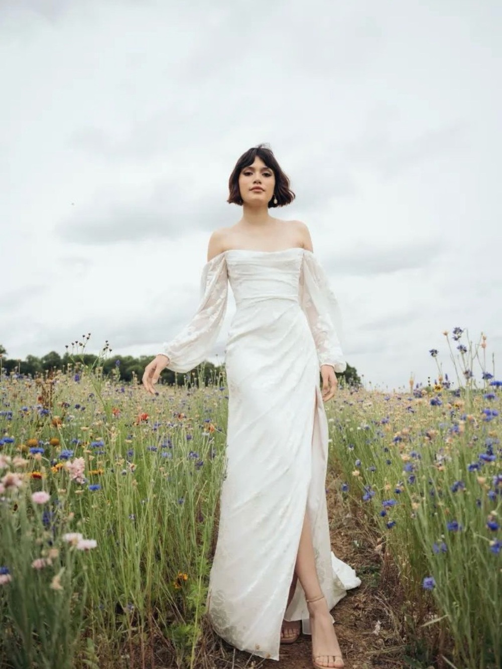 Jenny Yoo Sparrow Wedding dress with Removable Sleeves